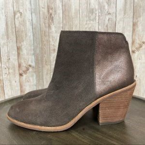 Sofft Titlton Dark Brown Espresso Leather Ankle Bootie Size 9.5 Women
